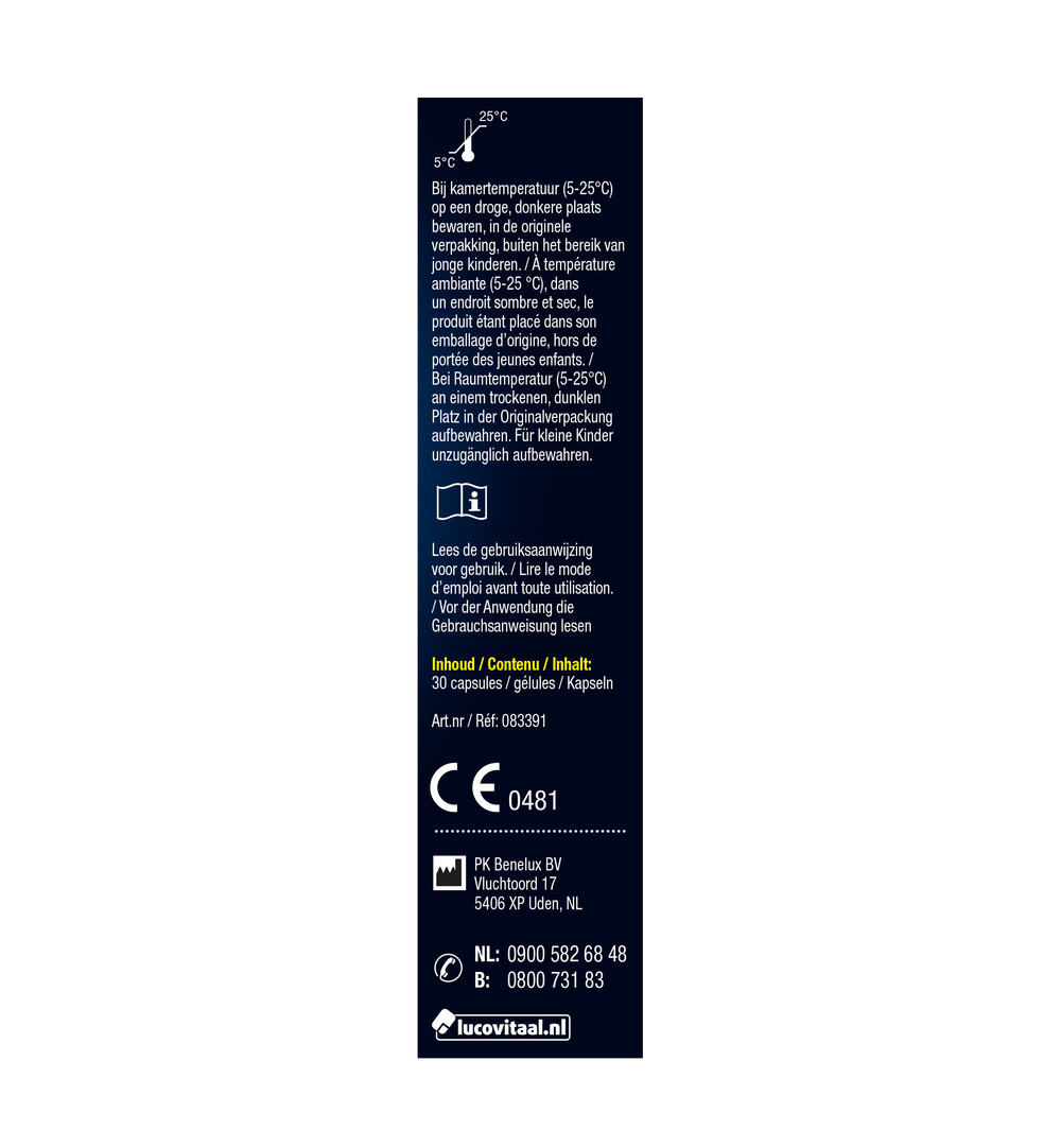 Lucovitaal Opgeblazen Gevoel (30 capsules)
