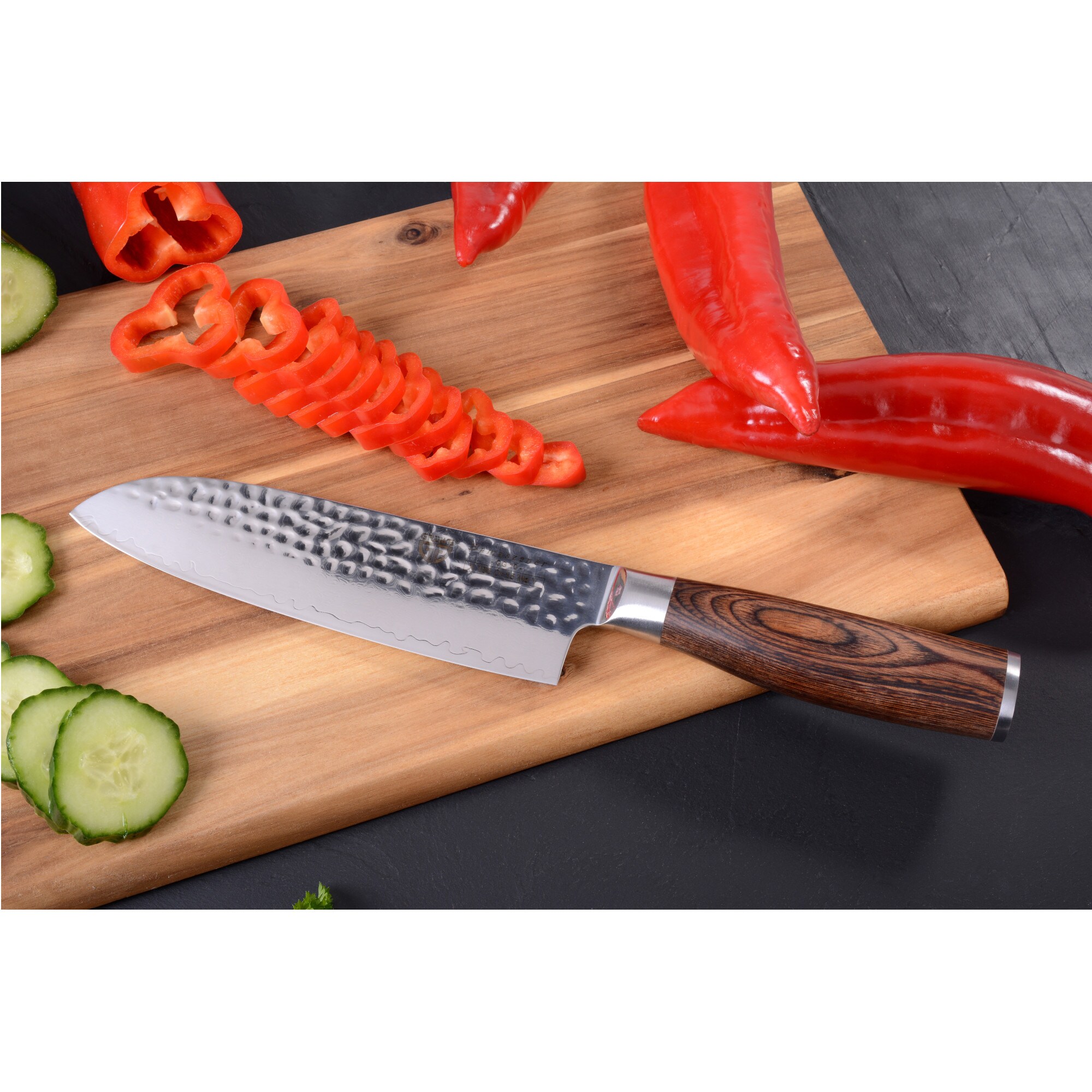 GRÄWE Damastmesser HAMMERSCHLAG