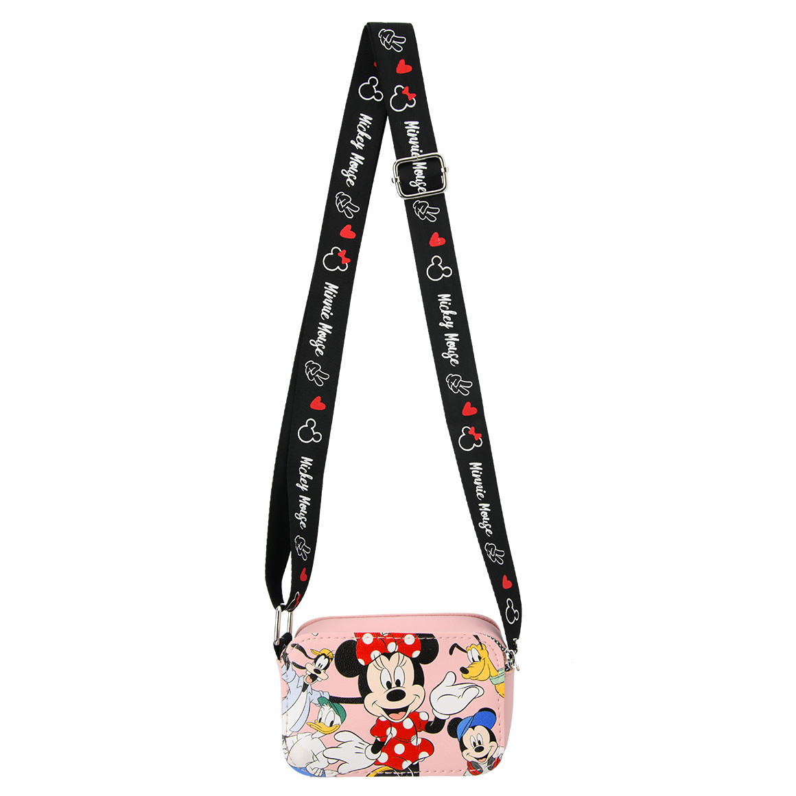 Topolino Minnie Maus Tasche mit Reißverschluss rosa