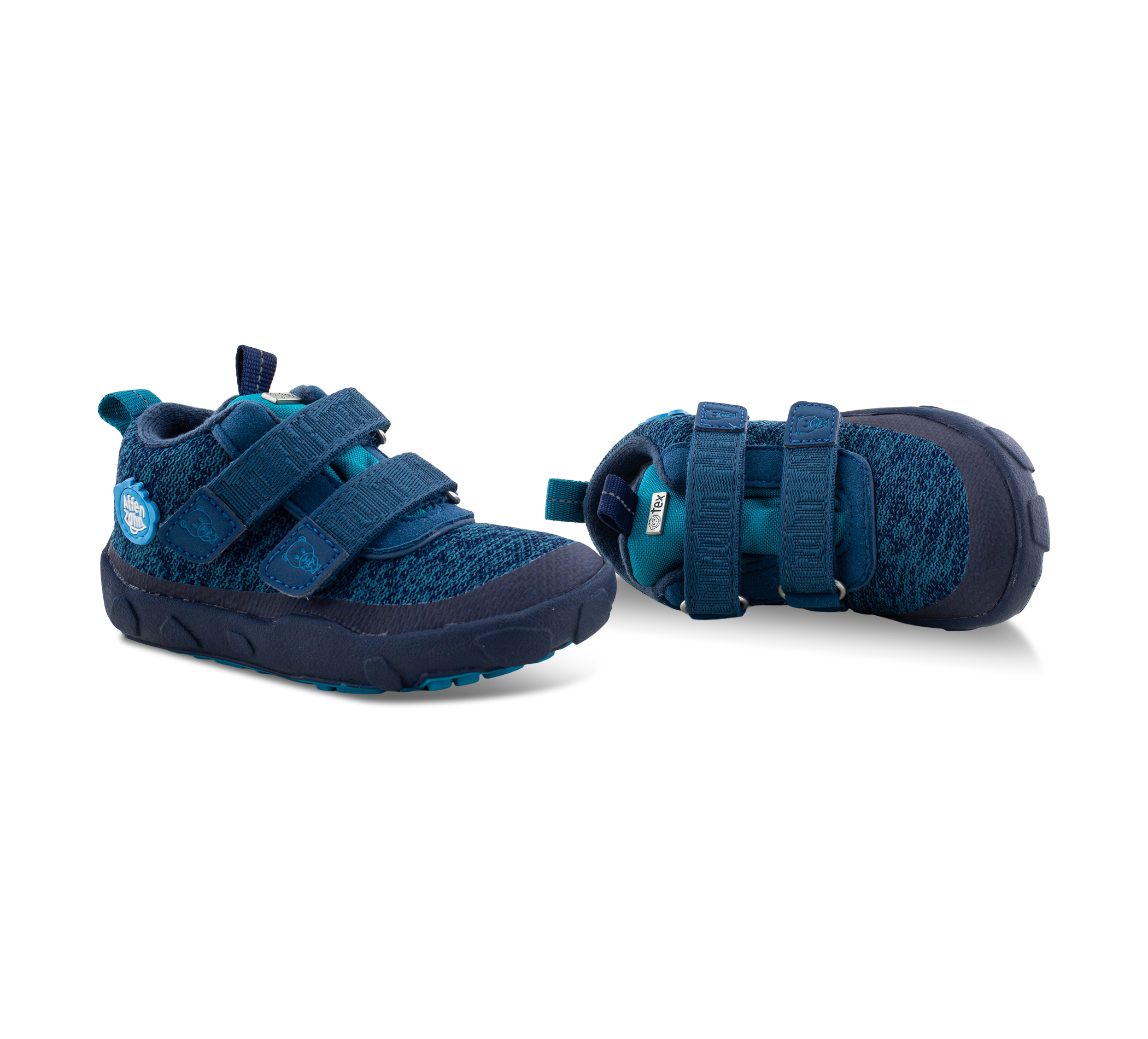 Affenzahn Lowboot Knit Happy - Klettschuhe
