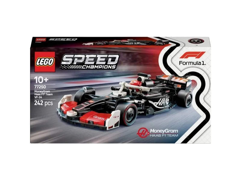 LEGO Speed Champions 77250 MoneyGram Haas F1 Team VF-24-racerbil