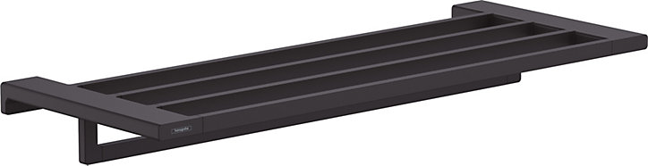 Porte serviettes 4 barres 65 cm noir mat Addstoris Hansgrohe