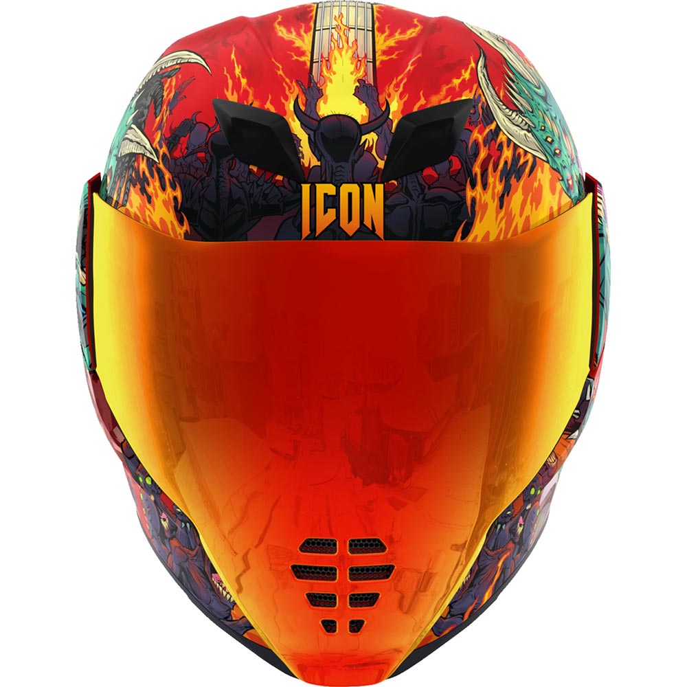Icon - Casque Airflite MIPS® Blegh™ Rouge / Multicolore