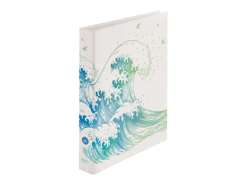 Herlitz ringbind maX.file A4 PP 25mm GREENline wave 2.rings