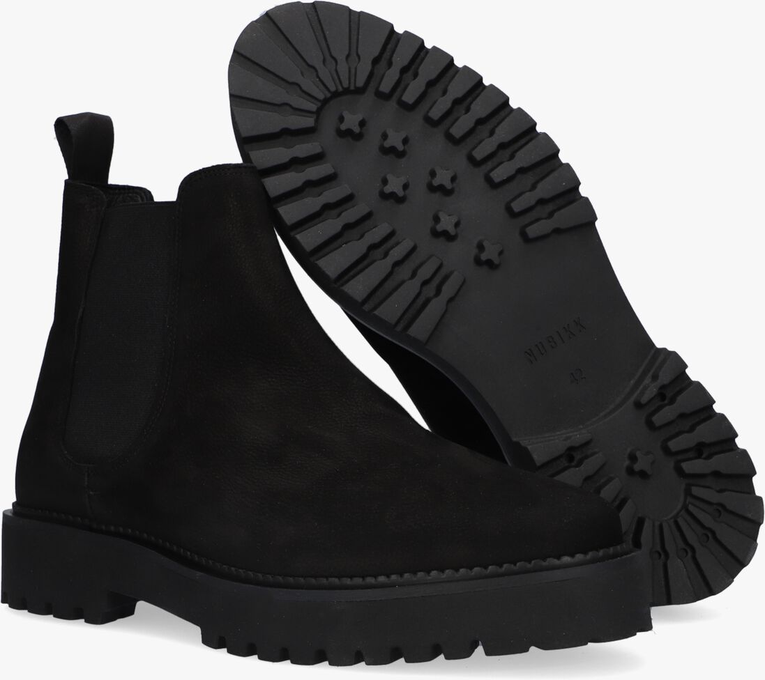 zwarte nubikk chelsea boots logan rai