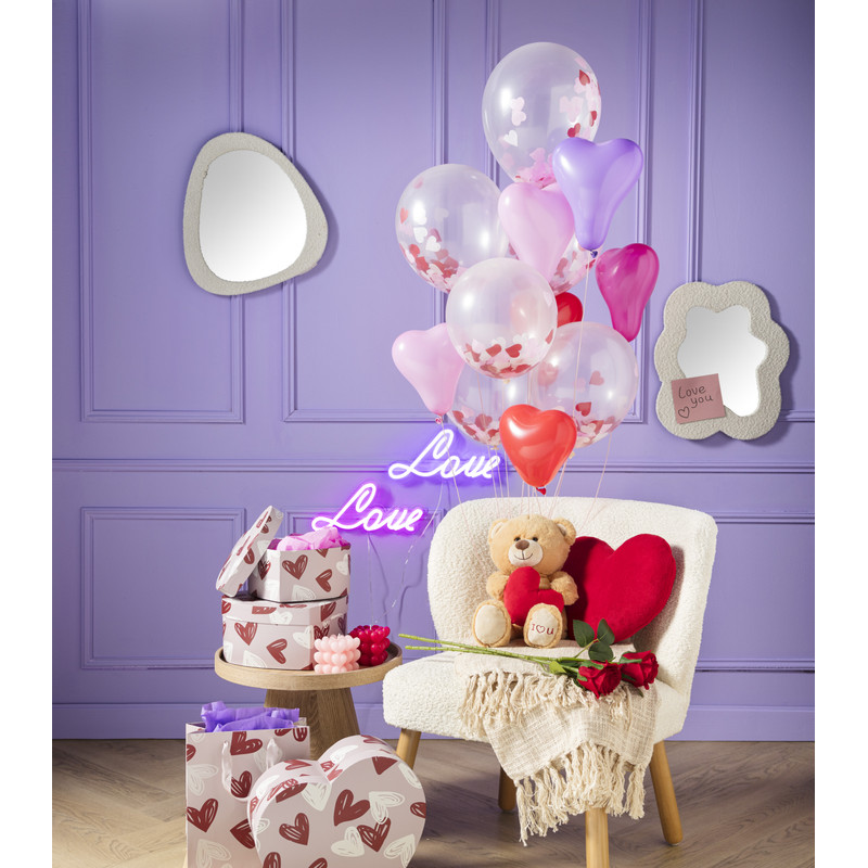 Cadeaudoos hartjes - 15x31x28 cm