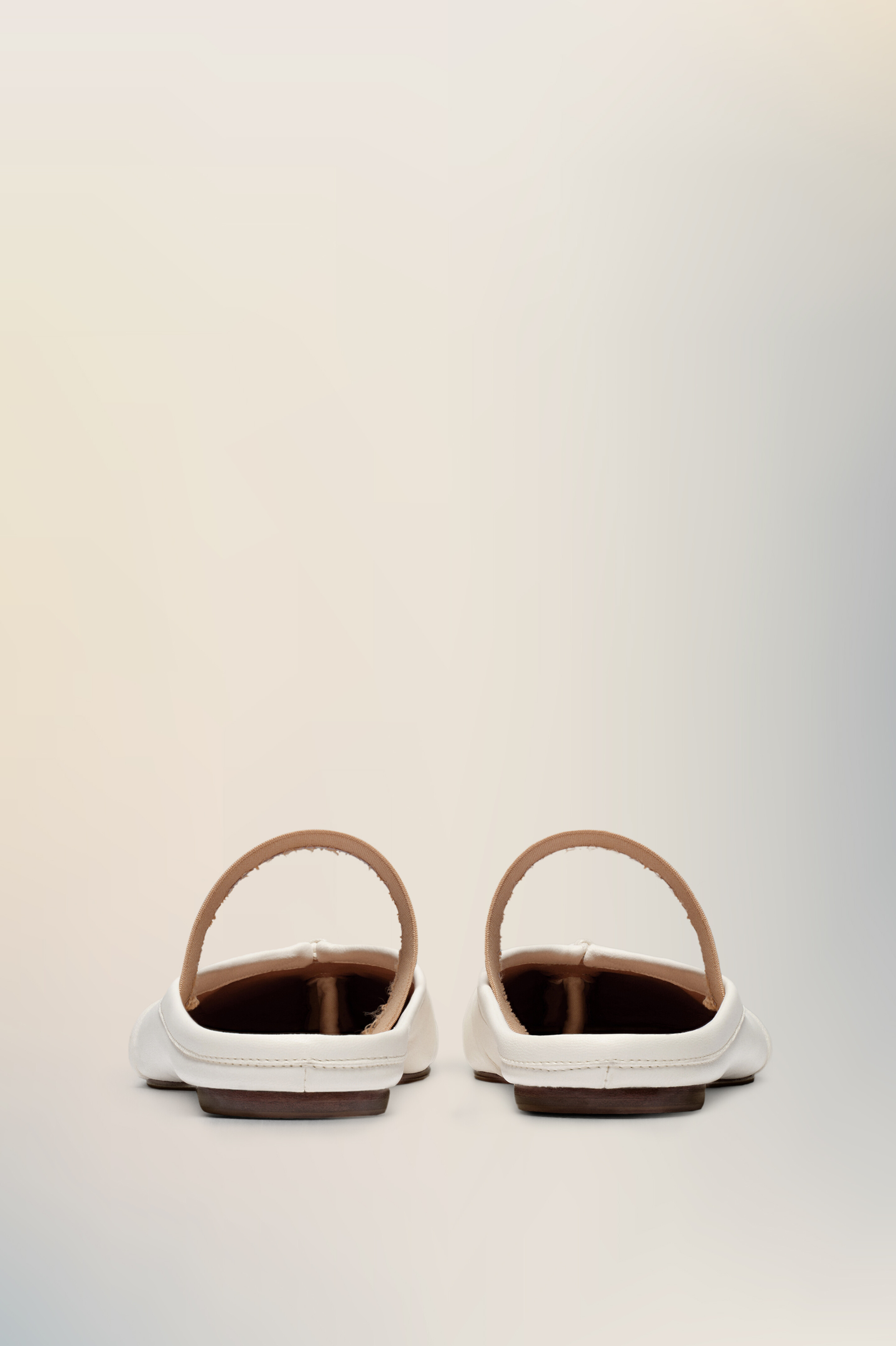 Mules Tabi à bande élastique Blanc