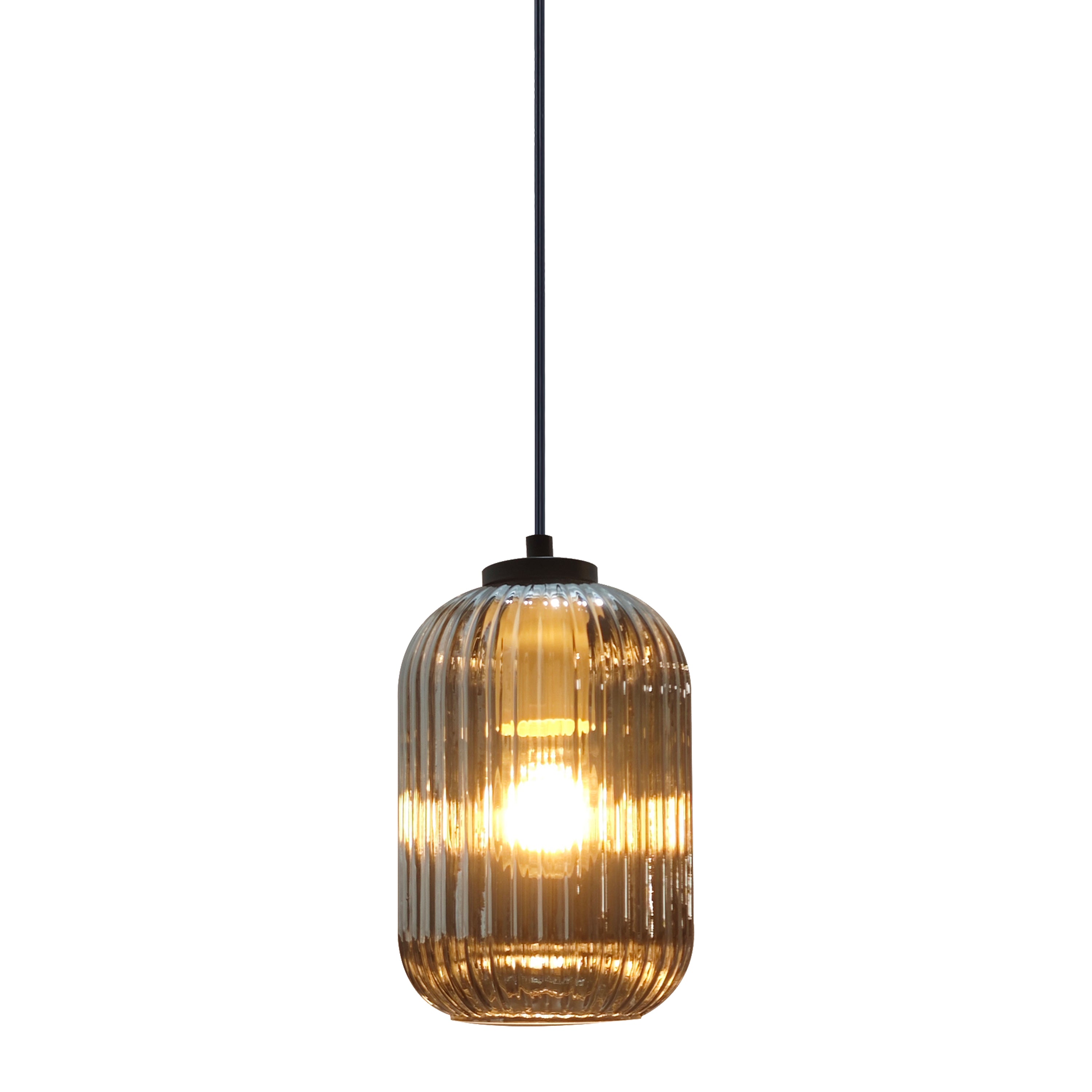 by fonQ Ribba Hanglamp - Smokey Glas