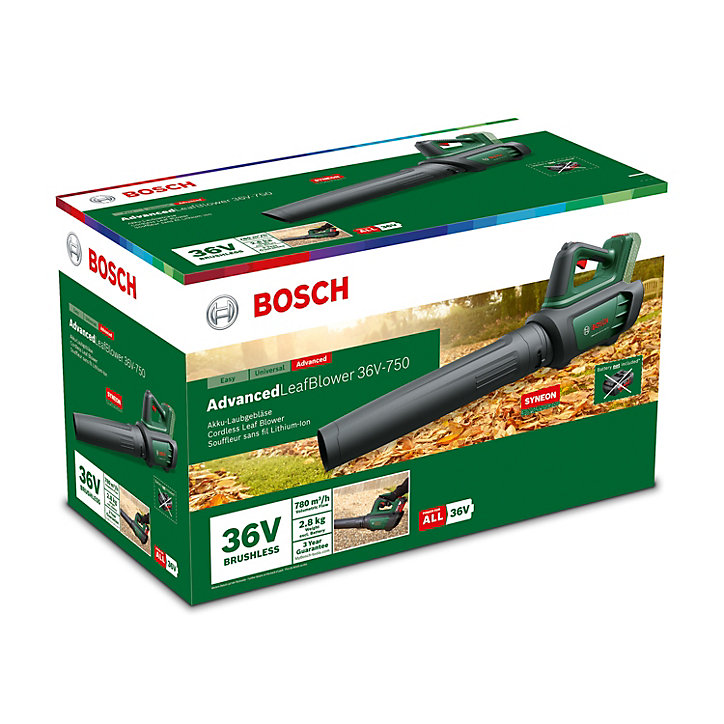 Souffleur broyeur sans fil sur batterie 36V Bosch AdvancedLeafBlower 750 (sans batterie)