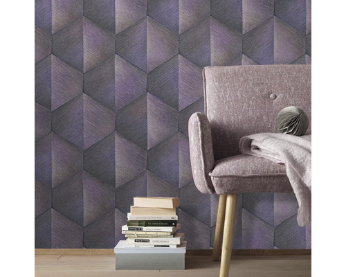 Vliesbehang 10370-45 GMK Fashion for Walls 4 grafisch violet