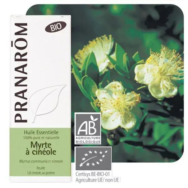 Óleo Essencial de Murta Cineol Orgânico Pranarom 5ml