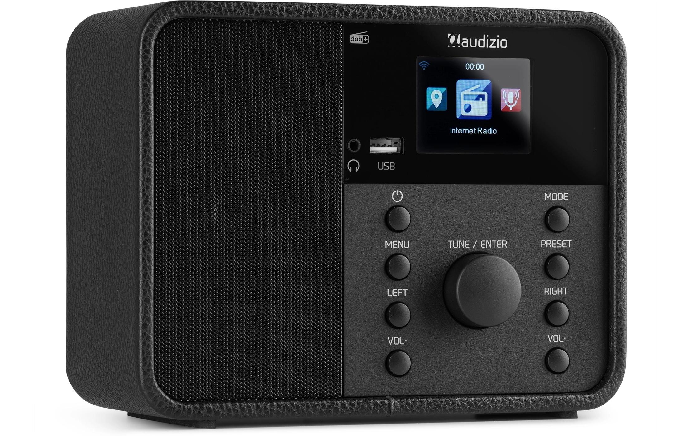 Internet Radio Nardo Schwarz<br>Kompaktes WLAN- und DAB+-Radio
