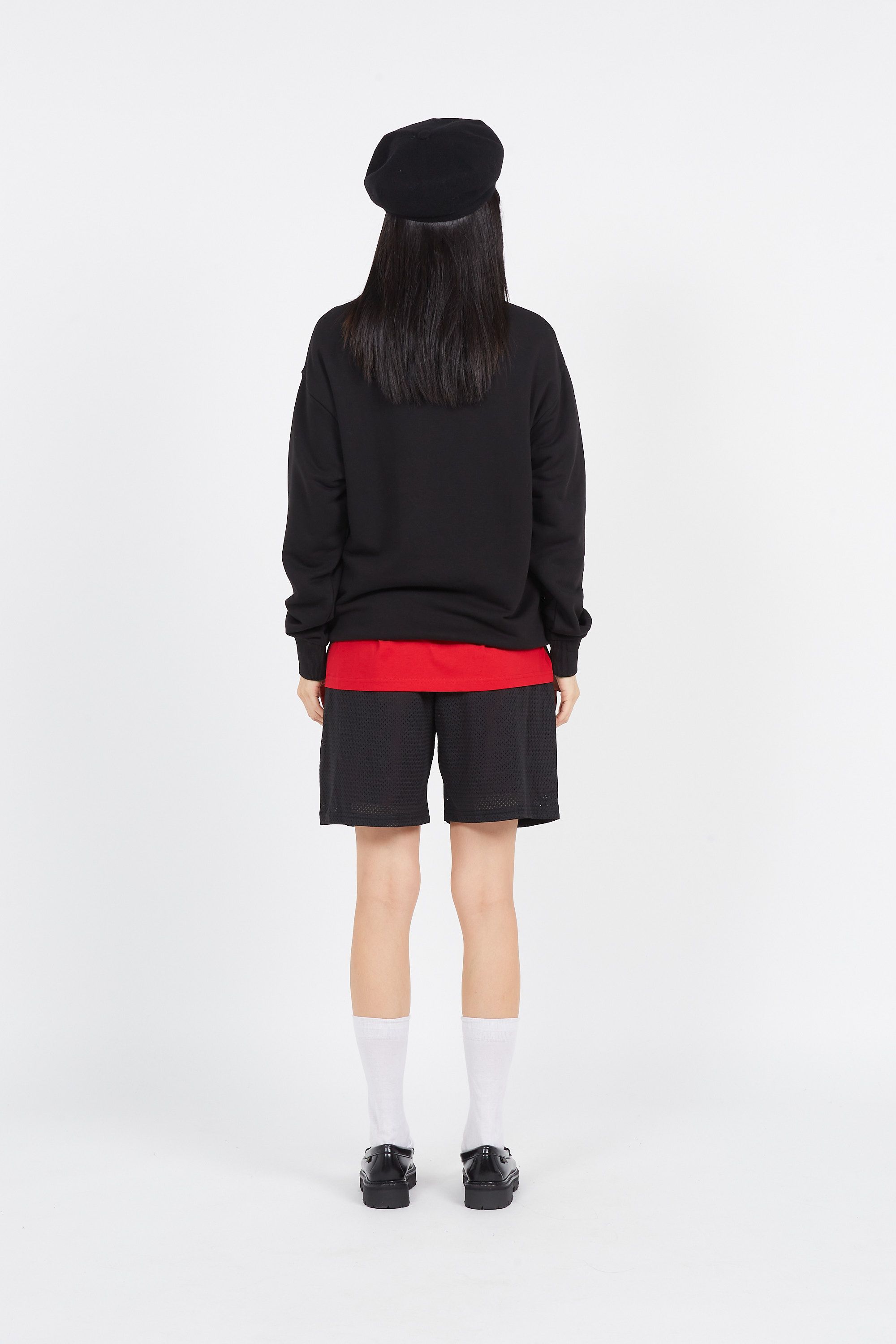 NEW ERA Sweatshirt BA APPLIQUE CREW Noir