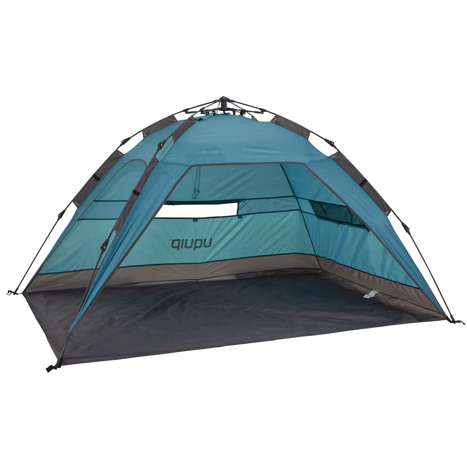 UQUIP Automatik Strandmuschel Buzzy Strandzelt Reise XL Wind Sonnen Schutz UV50+ Farbe: petrol
