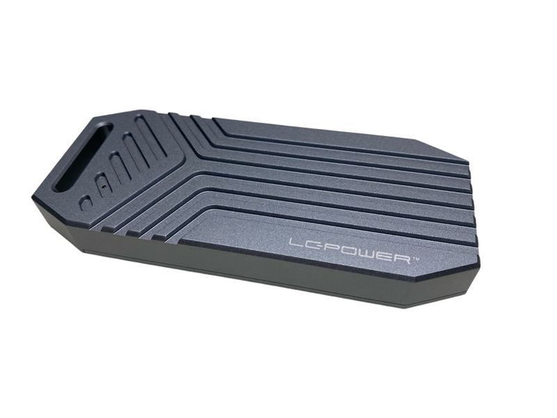 LC-Power Externes Gehäuse LC-M2-C-USB4 M.2 Hochwertiges Gehäuse aus Aluminium in kompakter und portabler Form