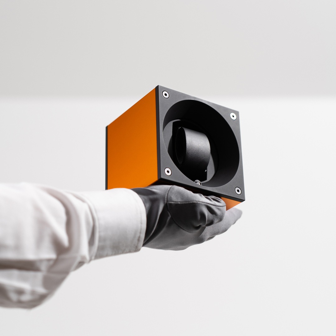 SwissKubik Masterbox Aluminium Orange - 1 Uhr