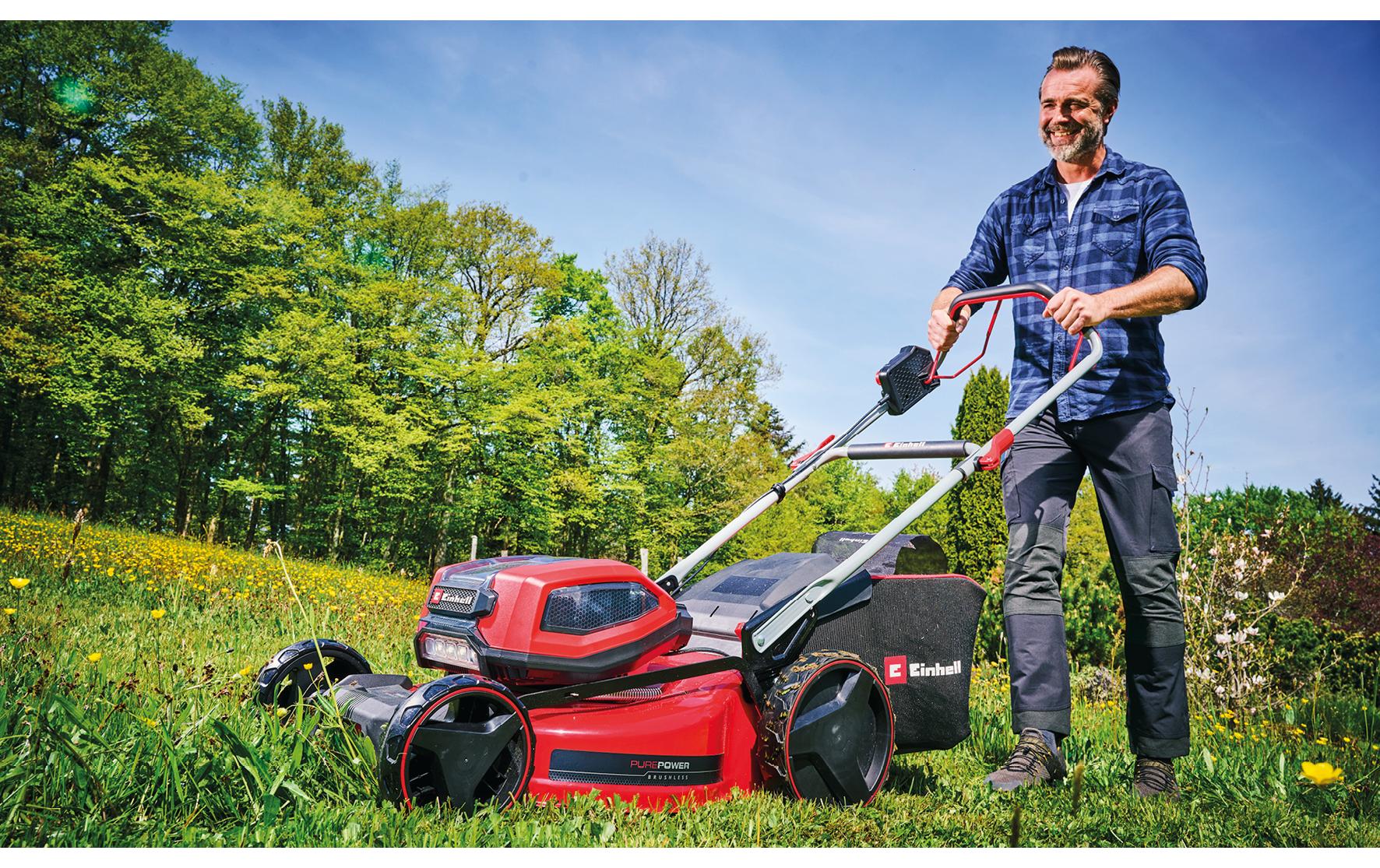 Akku-Rasenmäher GP-CM 36/52 S Li BL Kit, 4 x 5.2Ah<br>Einhell Akku-Rasenmäher für perfekt gepflegte Rasenflächen im heimischen Garten