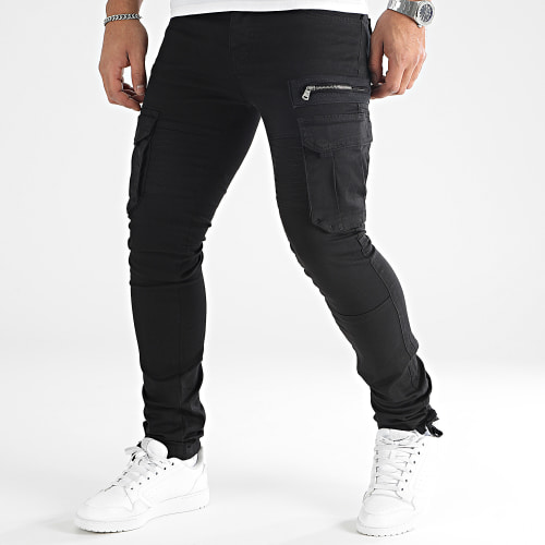 Lot De 2 Pantalons Cargo 1747 1749 Noir Beige