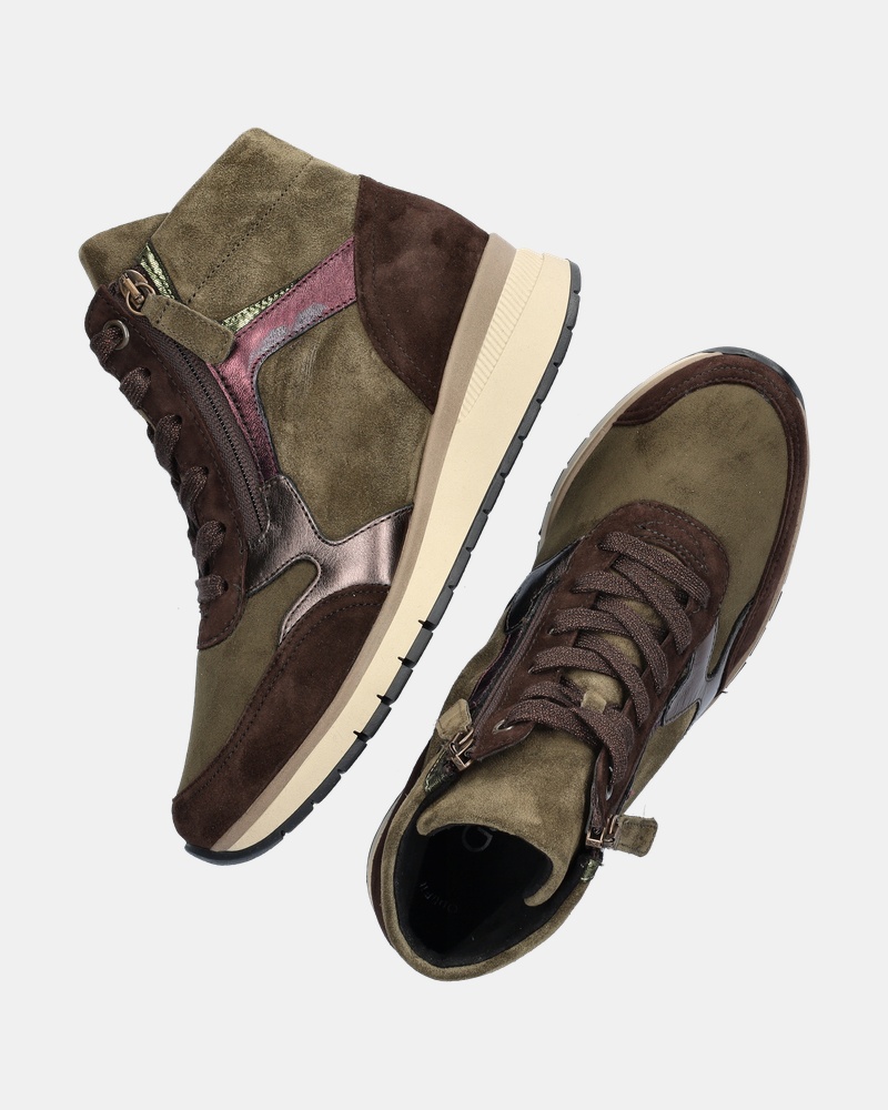 Gabor Hoge sneakers  - groen