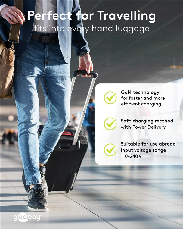 (2er Set) 35W 2x USB C GaN Ladegerät Netzteil PD   1m USB C auf USB C Ladekabel (79645) - Schwarz / Weiss
