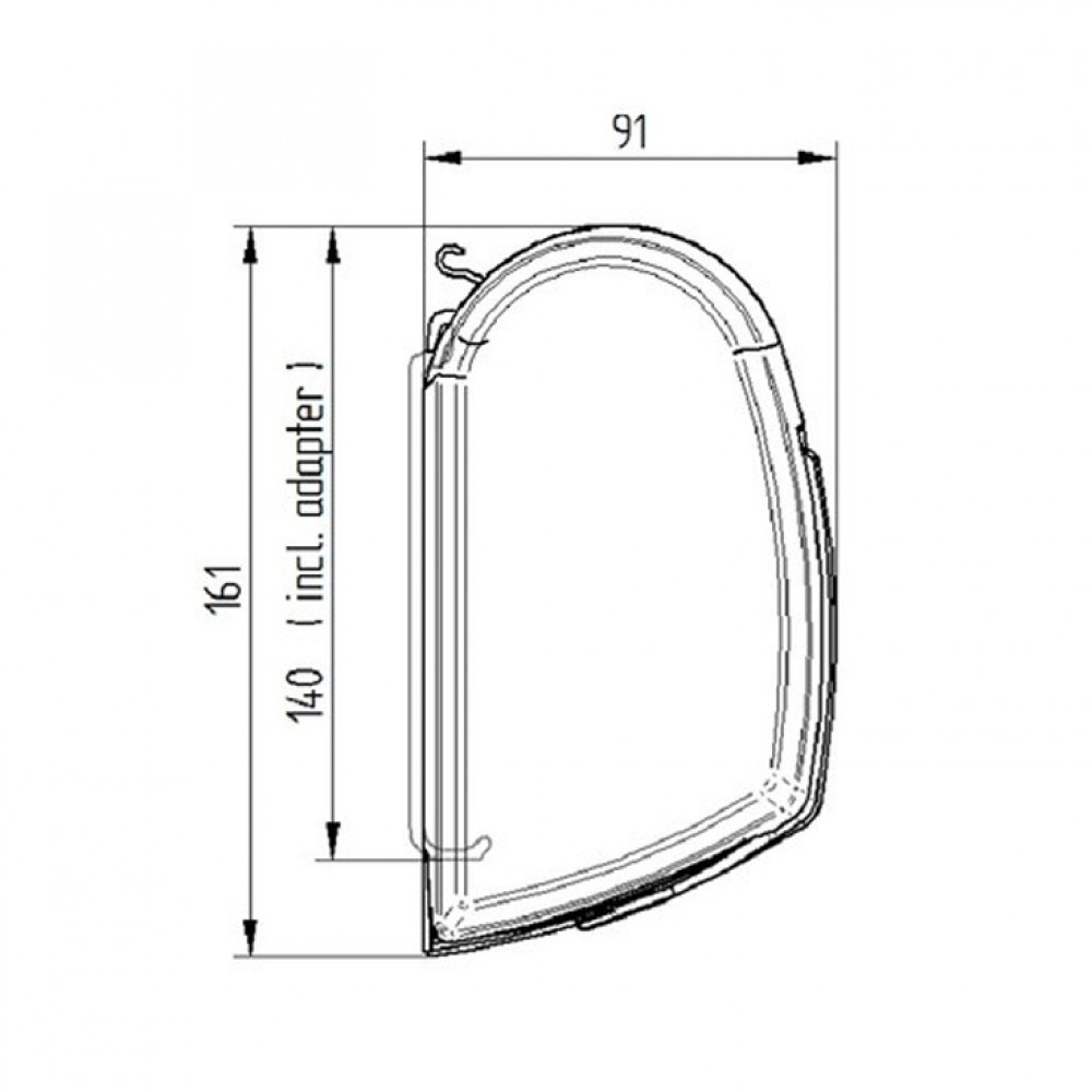 Thule Omnistor 5200 wit 500 Sapphire Blue cassetteluifel