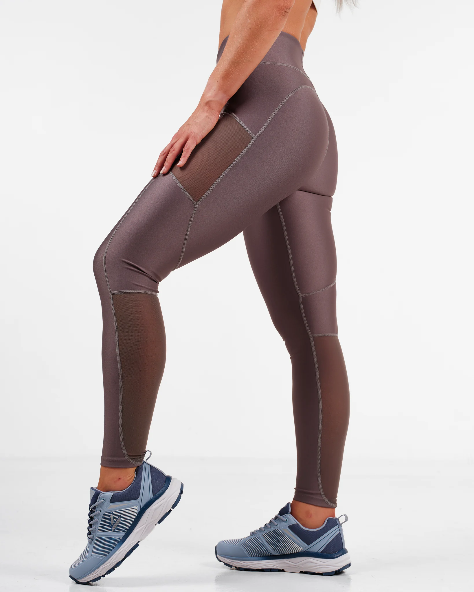 LEVITY Fast Track Mesh Tights Grey