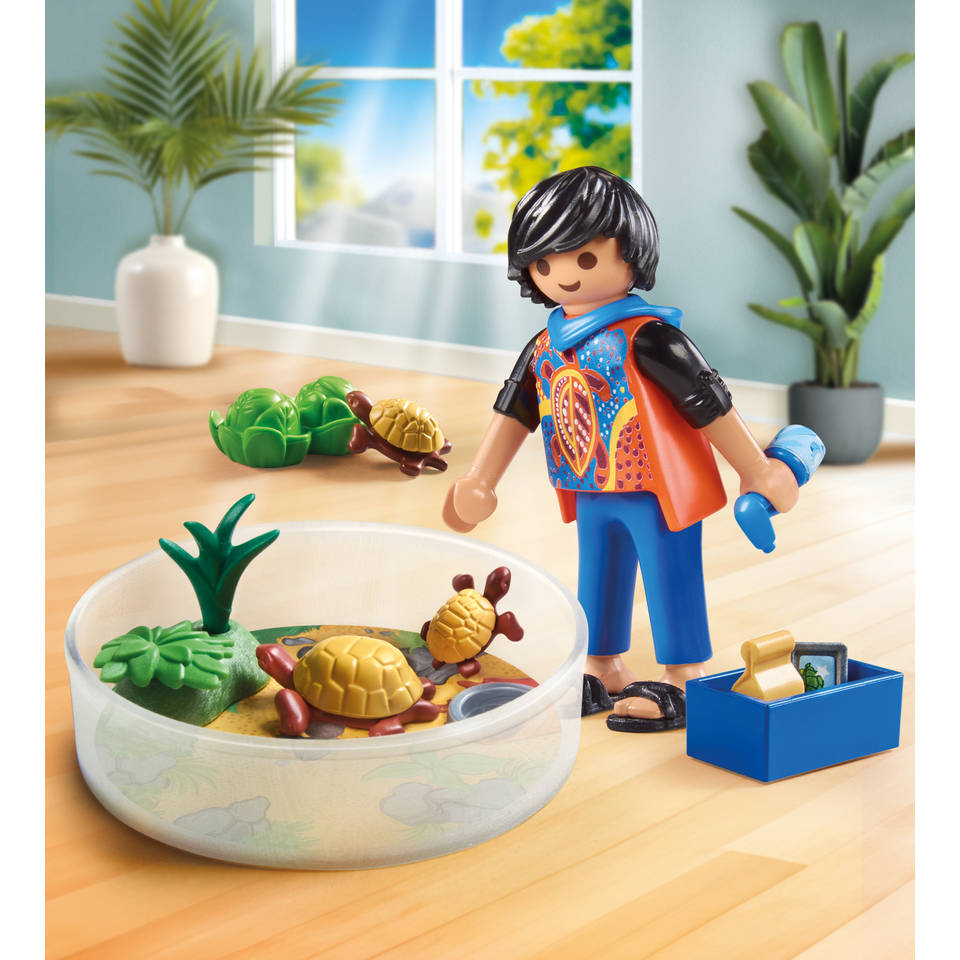 PLAYMOBIL My Life schildpadden terrarium 71748