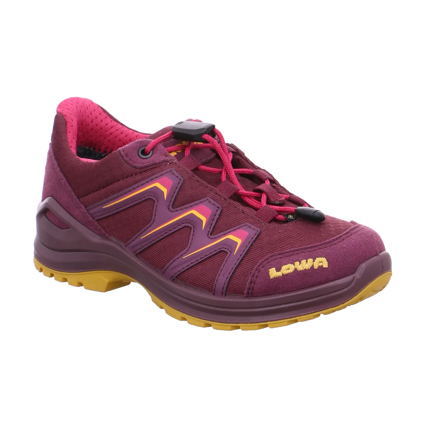 LOWA Jugend-Halbschuh Dunkelrot Textil  Sneaker Outdoor Unisex