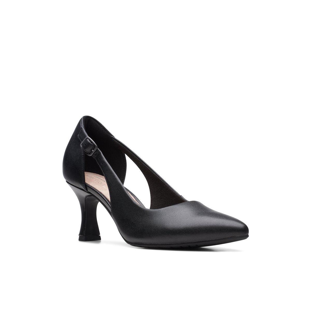 CLARKS-Kataleynarae-Chaussure à talon haut - Talon aiguille - Noir/Noir