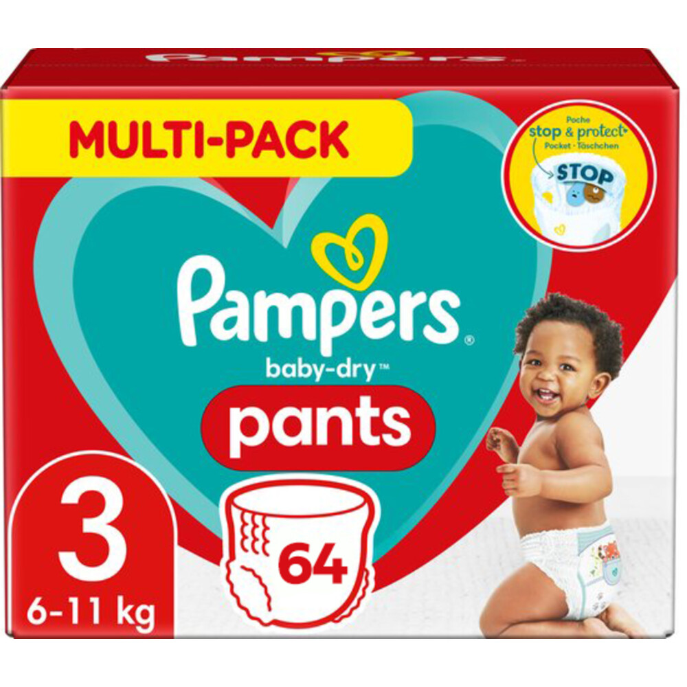 2x Pampers Baby Dry Luierbroekjes Maat 3 (6-11 kg)32 stuks