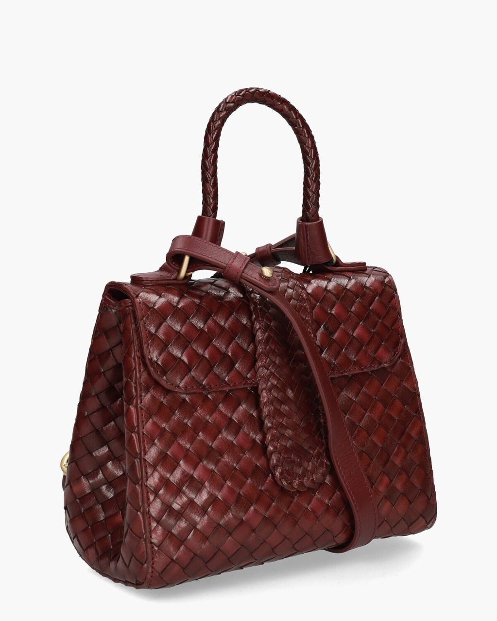 Allan K Kirsten Mini Dama Bordeauxrood Tas
