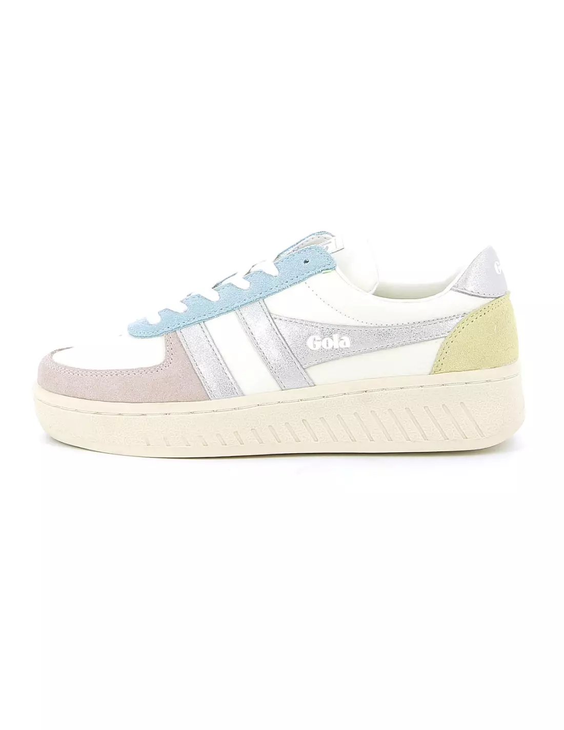 GOLA SALM QUADRANT - Baskets OffWhiteSilverLemon