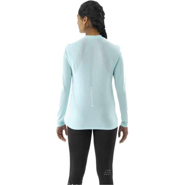 T-shirt trail COMPRESSPORT PERFORMANCE LS TSHIRT W SHELL BLUE