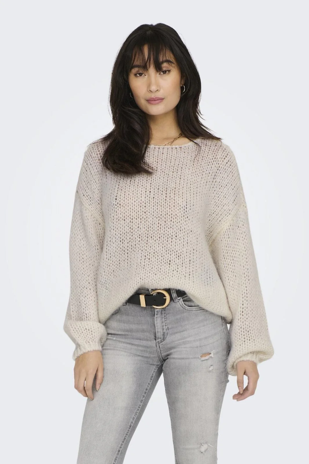 Only Onlnordic Life Ls O-Neck Knt