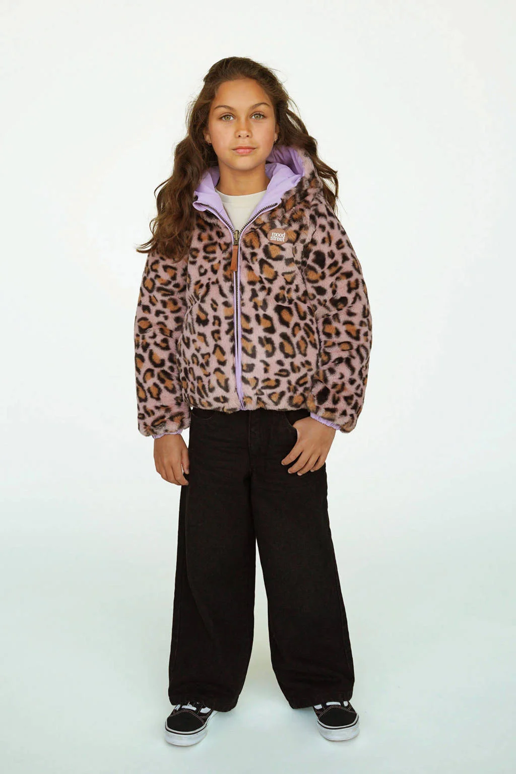 Moodstreet reversible jas paars