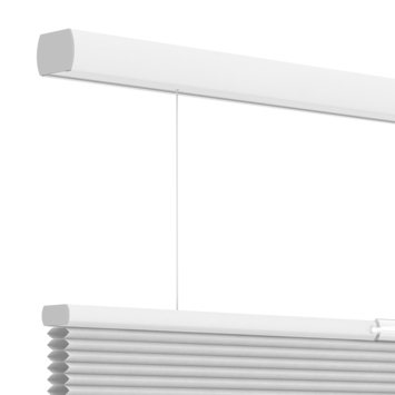 KARWEI dubbel plisségordijn met greepbediening lichtdoorlatend wit (kleurnr. 6001) 140x180 cm (bxh)