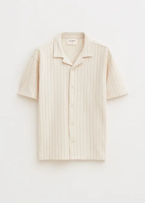 Gestreept overhemd off-white (WIT.O)