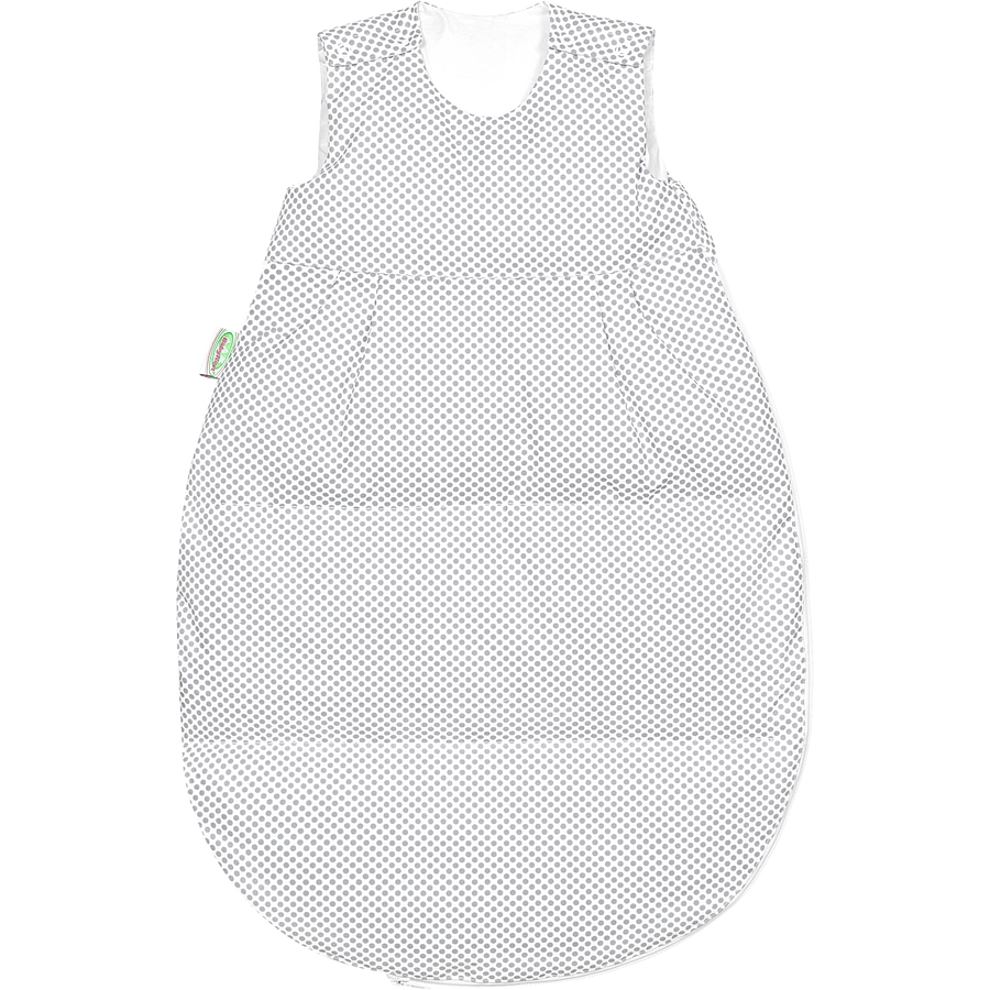 Odenwälder Thermo-Nest Daunenschlafsack Dots Light Grey