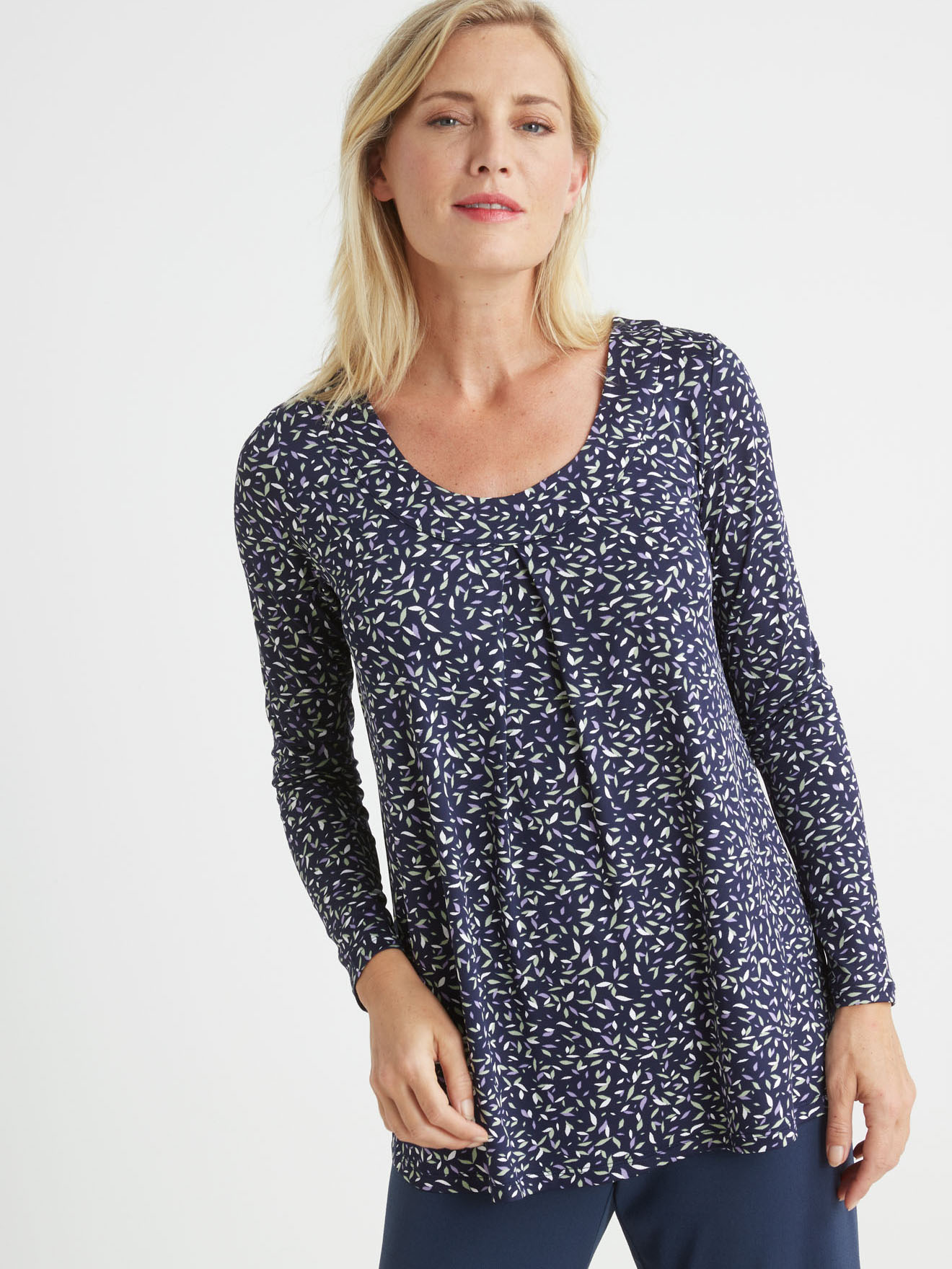 Tee-shirt tunique, manches longues