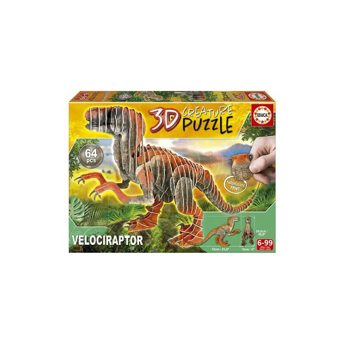 Educa Borras Educa - Puzzle 3D Velociraptor