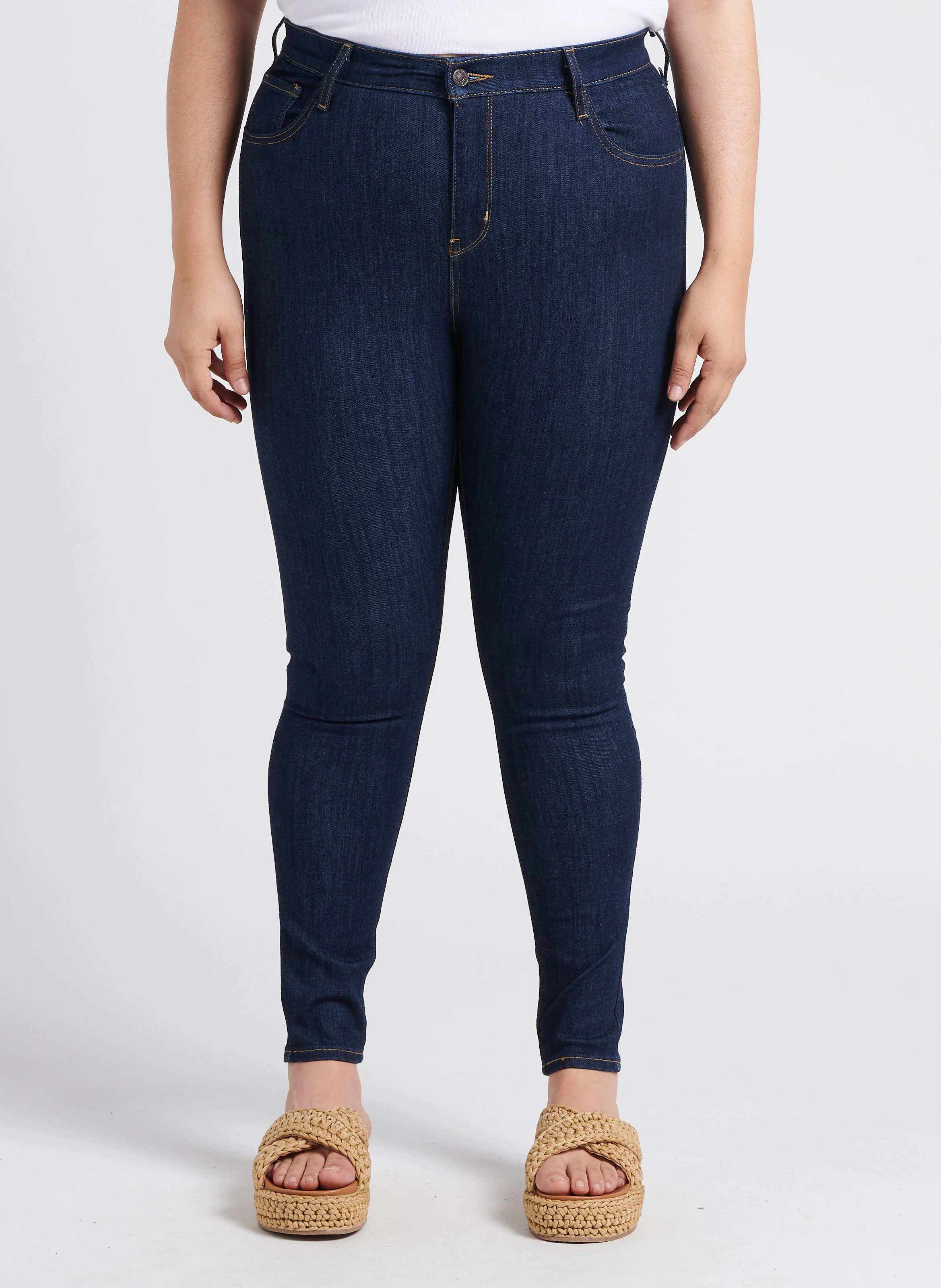 720 PL HIRISE SUPER SKNY - Skinny jean en coton mélangé| Jean brut