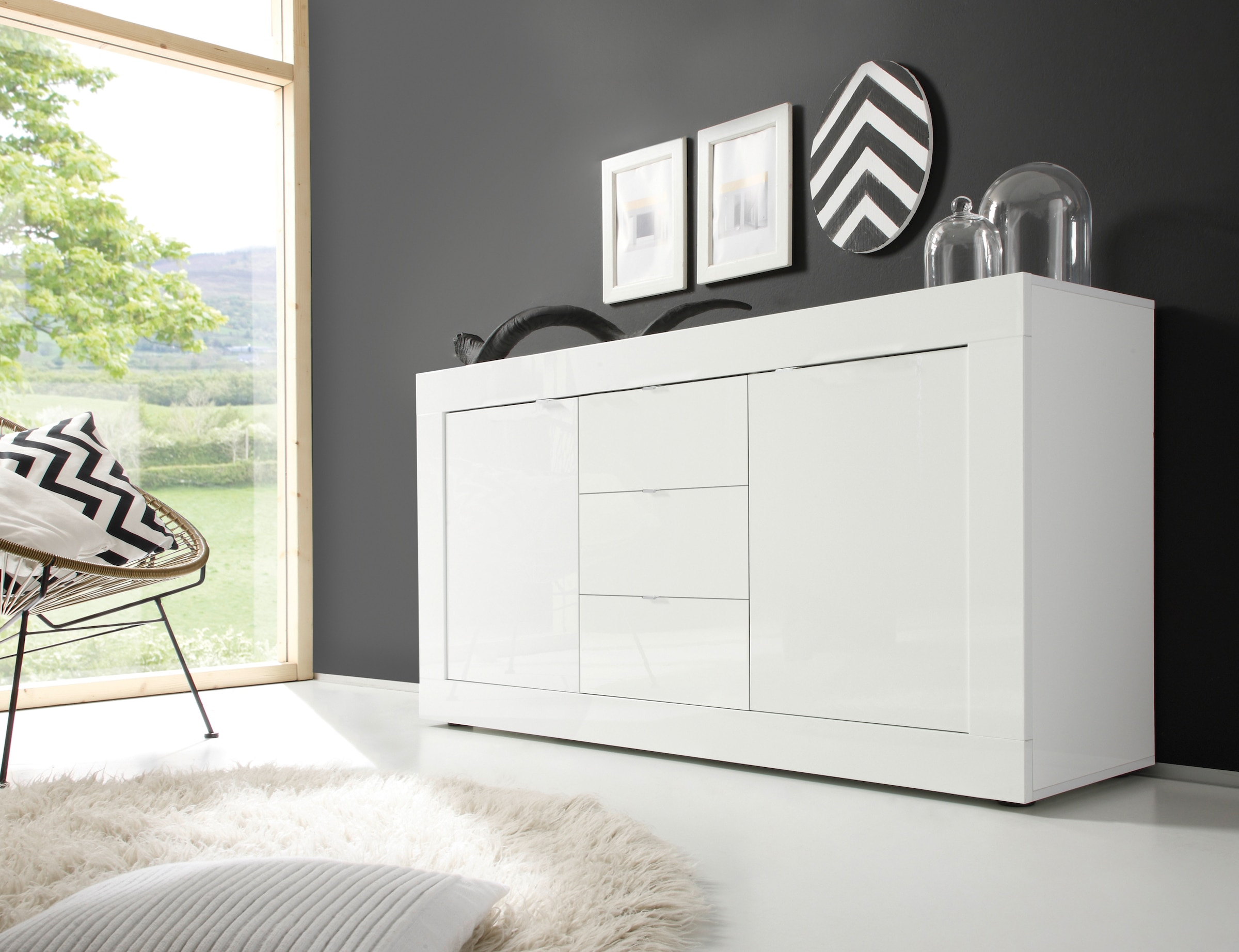 INOSIGN Sideboard »Basic« Breite 160 cm, 2 Türen 3 Schubkästen