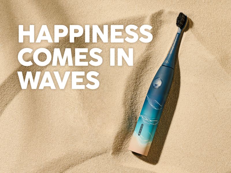 happybrush Schallzahnbürste ECO V3 Ocean Elektrische Zahnbürste