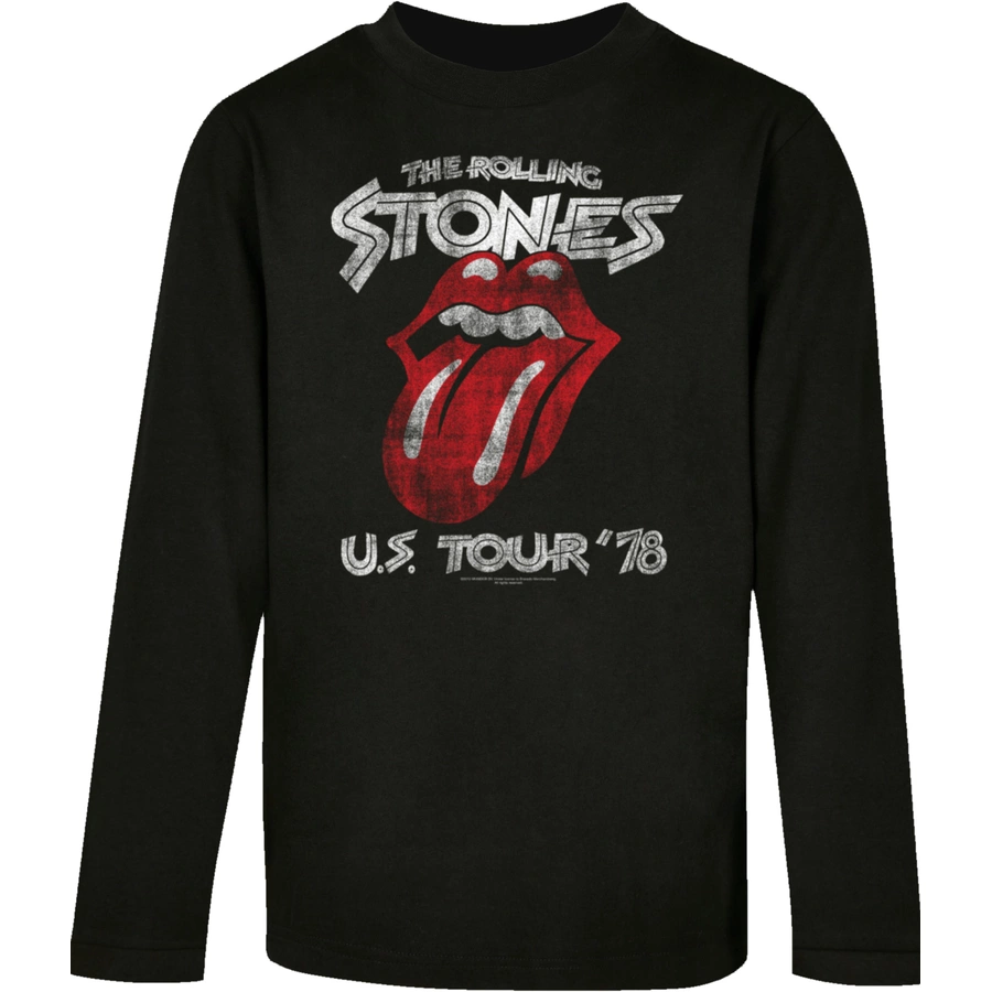 F4NT4STIC Longsleeve Shirt The Rolling Stones US Tour '78 schwarz