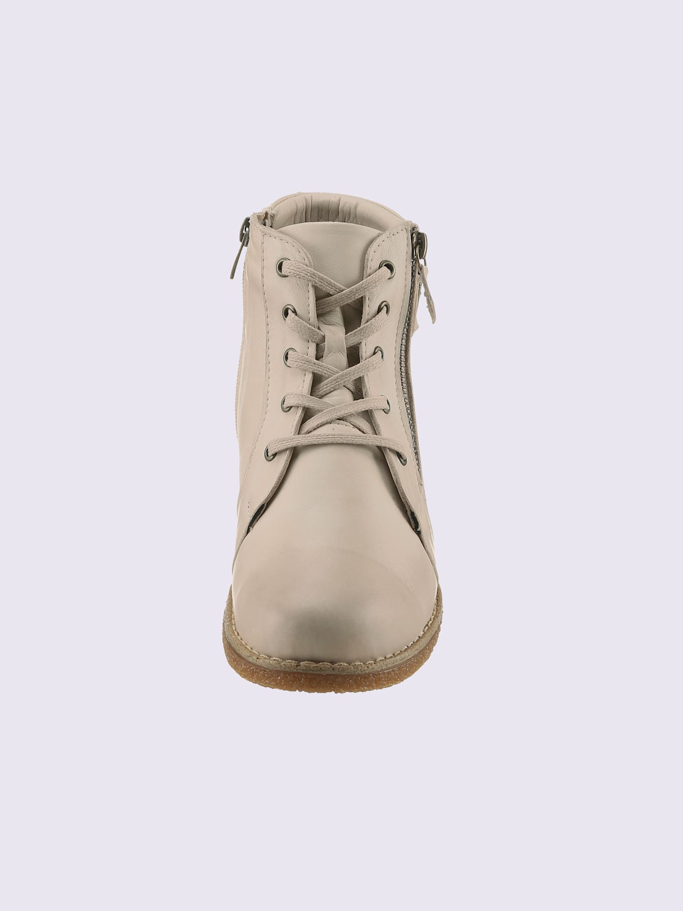 Bottines à lacets cuir nappa de vache