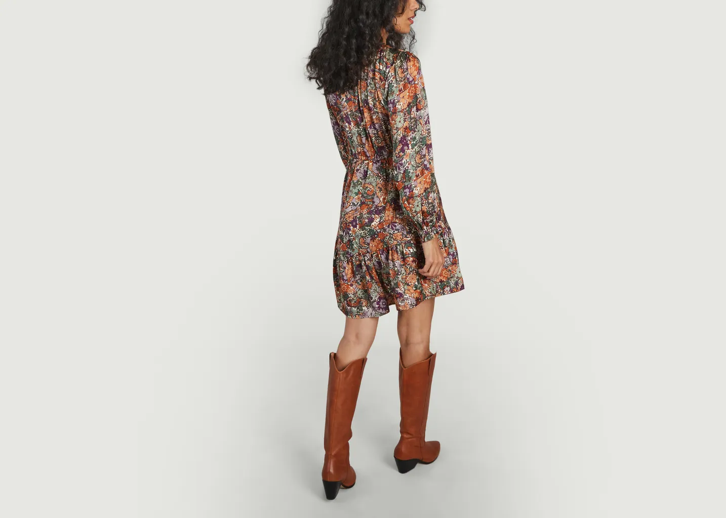 Robe courte motif fleuri Chama Suncoo