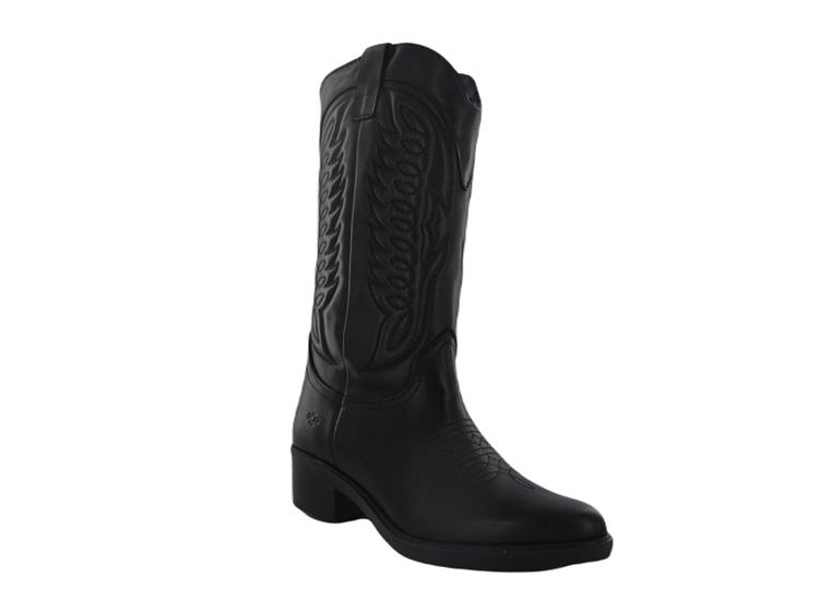 AQA Shoes A8676 Zwart leer