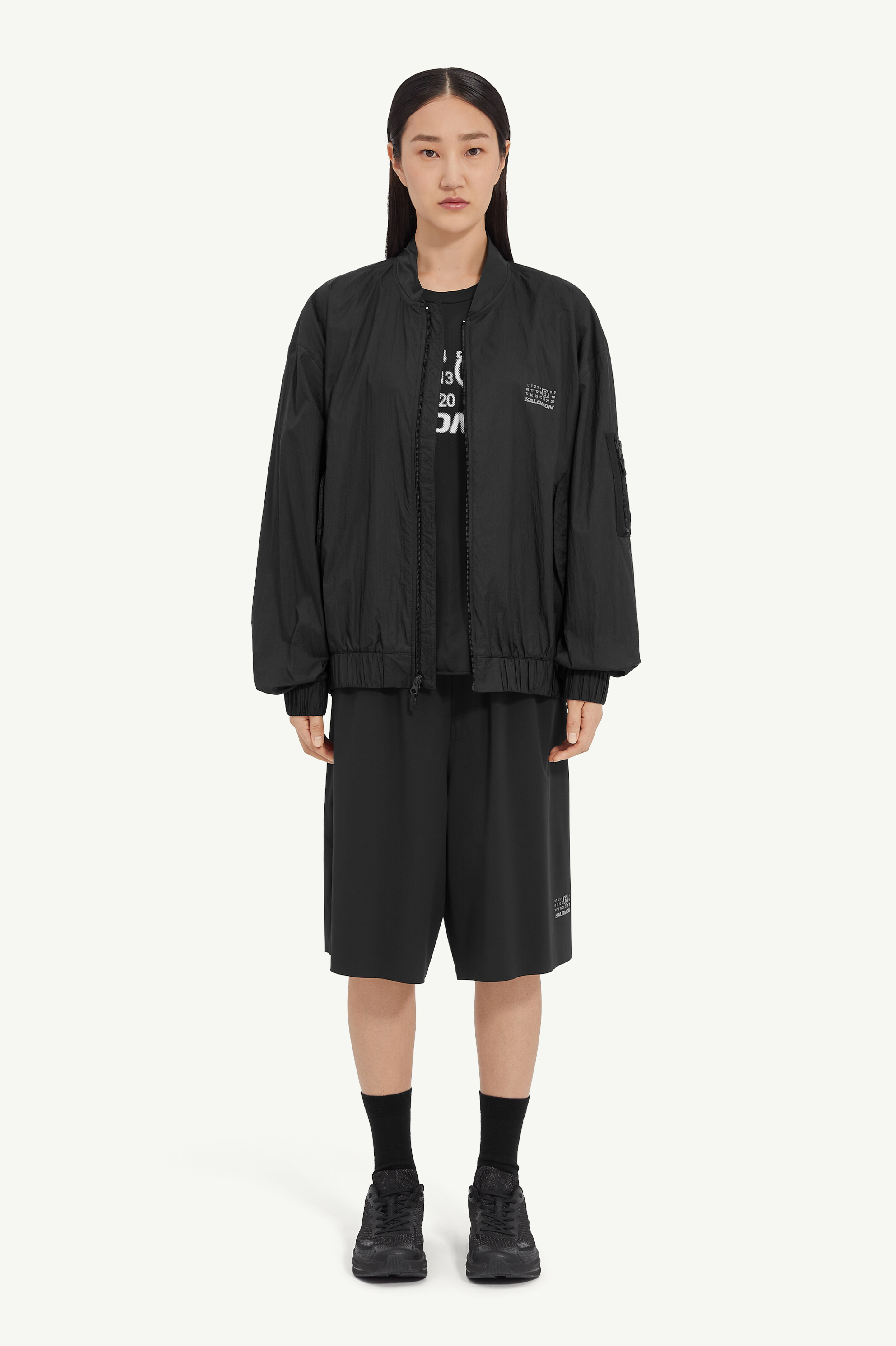Black Nylon Sports Jacket MM6 x Salomon | MM6 Noir