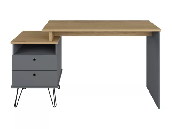Bureau modulable panneaux de fibres gris FLEX