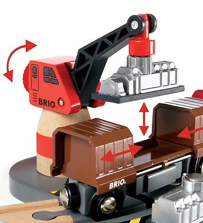 BRIO Schienen Portsatz - 16 Teile - Rot 33061